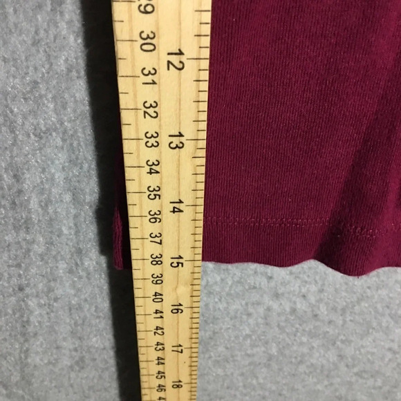 Womens Dress Barn Top Maroon Button Detail Classic Basic Closet Staple Plus Size - Picture 4 of 4